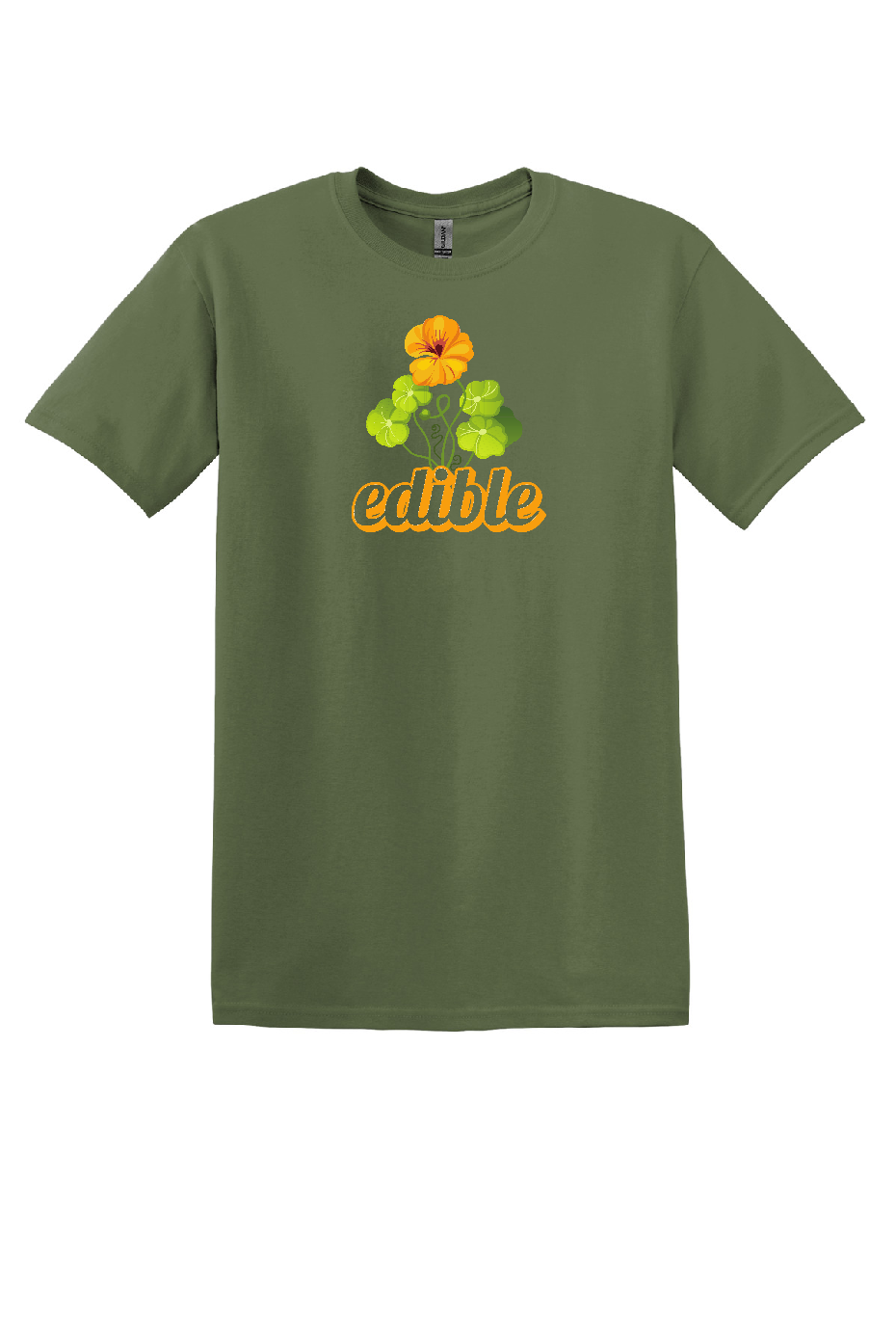 edible Nasturtium T-Shirt – Botanical Graphic Tee for Gardeners, Foragers & Nature Lovers | Quiet Symphony