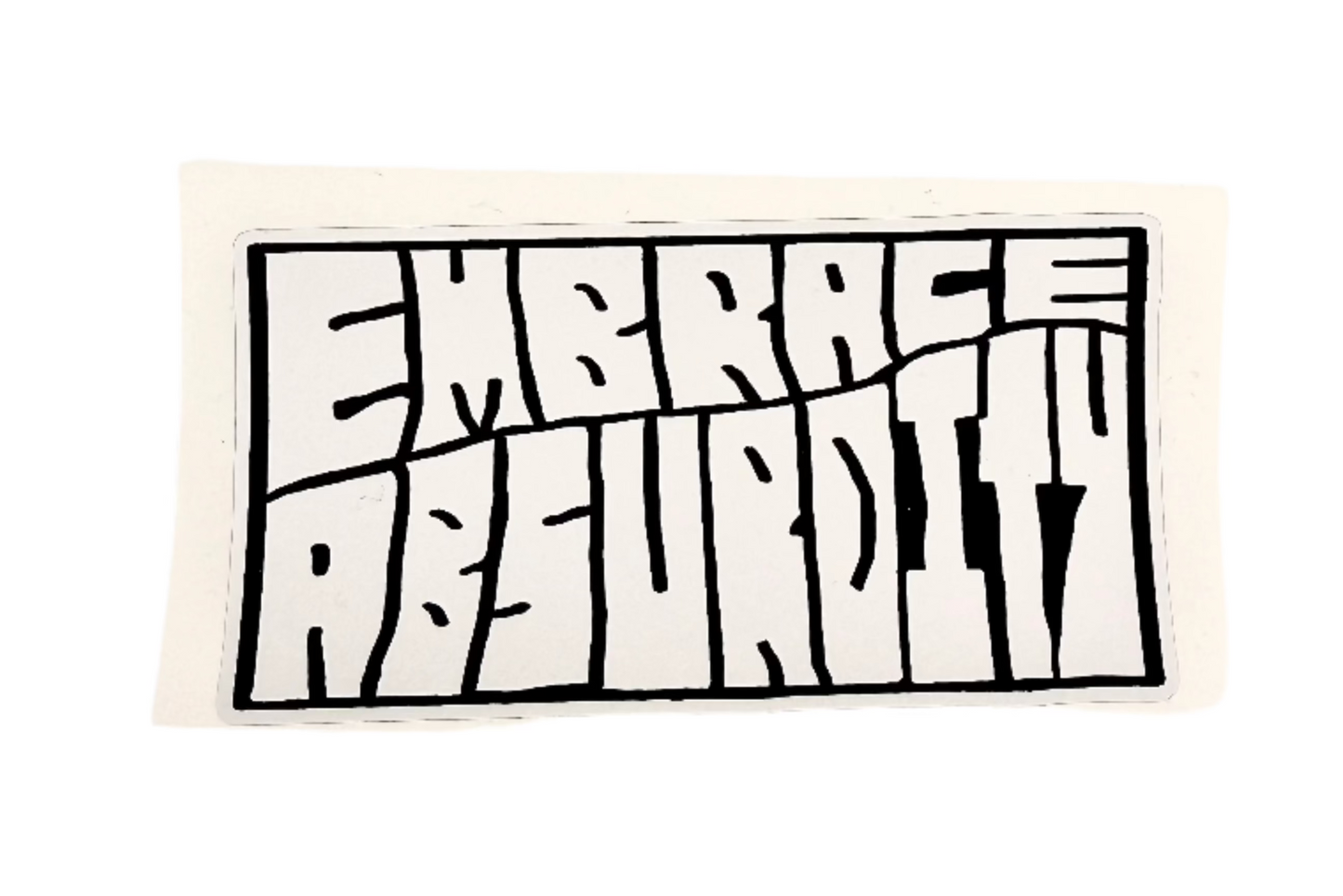 Embrace Absurdity Sticker - Existential Humor Vinyl Decal | Quiet Symphony Original